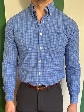 Ralph Lauren Button Down Plaid Shirt